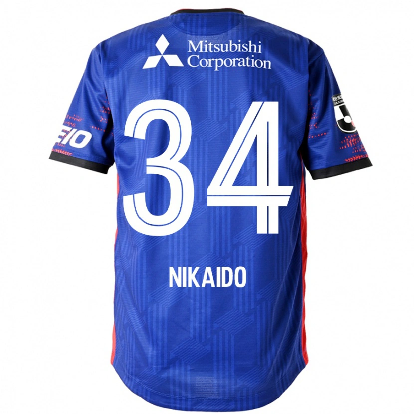 Danxen Heren Rintaro Nikaido #34 Koningsblauw Wit Thuisshirt Thuistenue 2025/26 T-Shirt