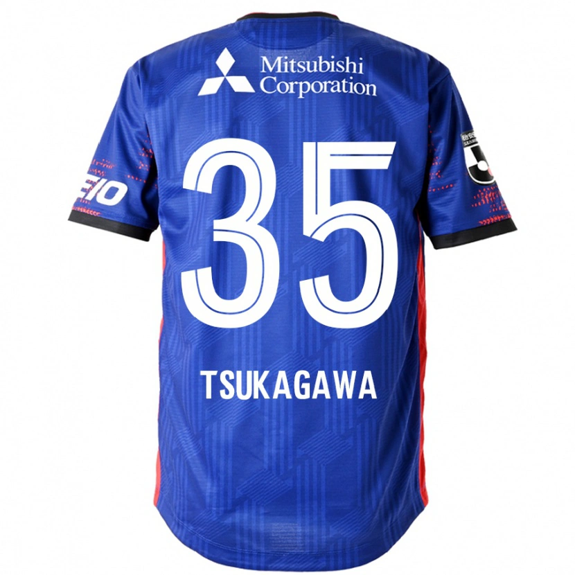 Danxen Heren Koki Tsukagawa #35 Koningsblauw Wit Thuisshirt Thuistenue 2025/26 T-Shirt