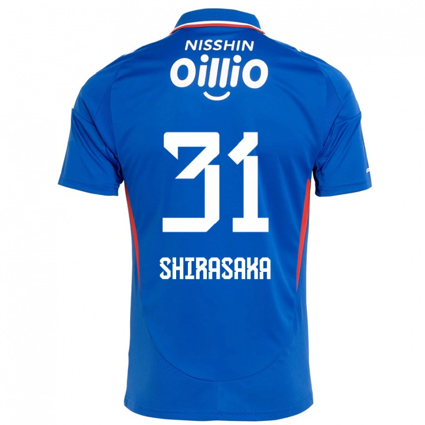 Danxen Heren Fuma Shirasaka #31 Koningsblauw Wit Thuisshirt Thuistenue 2025/26 T-Shirt