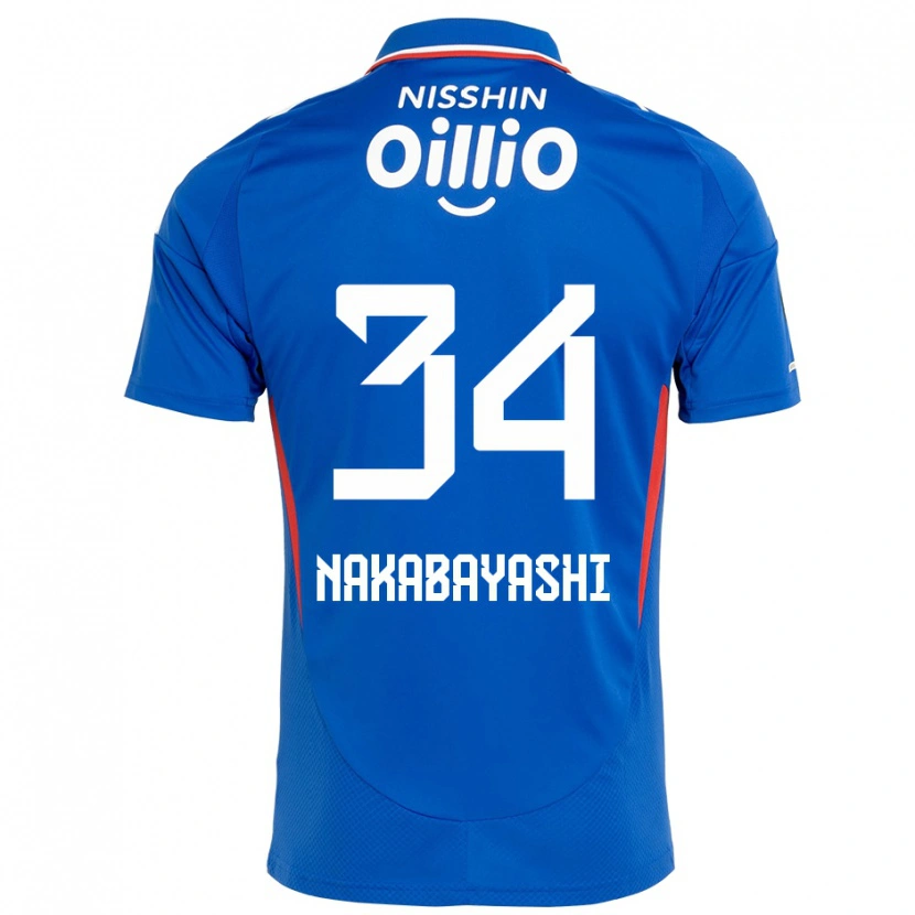 Danxen Heren Hirotsugu Nakabayashi #34 Koningsblauw Wit Thuisshirt Thuistenue 2025/26 T-Shirt