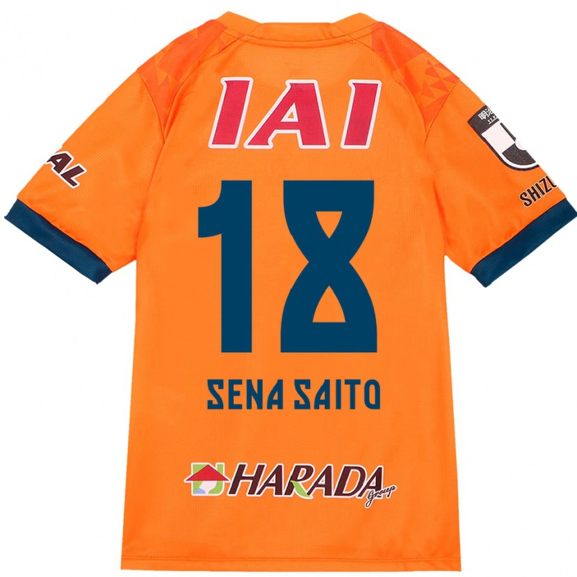 Danxen Heren Sena Saito #18 Oranje Rood Thuisshirt Thuistenue 2025/26 T-Shirt