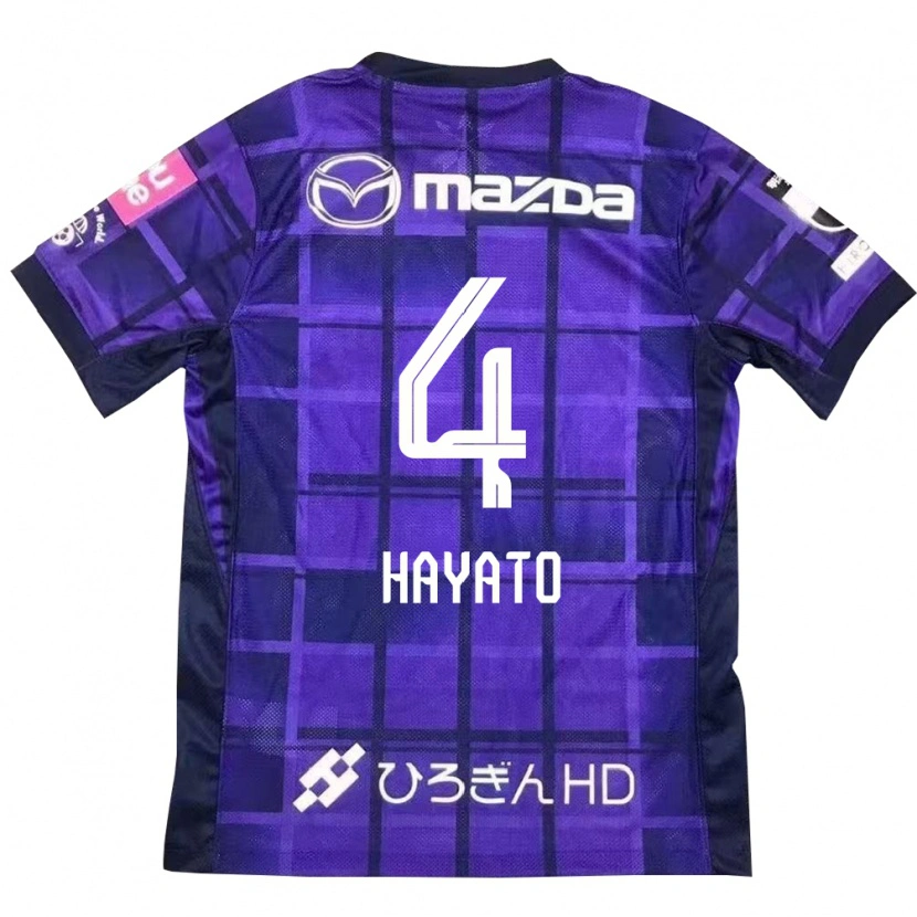 Danxen Heren Hayato Araki #4 Paars Oranje Thuisshirt Thuistenue 2025/26 T-Shirt