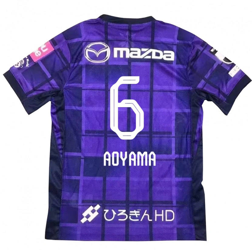 Danxen Heren Toshihiro Aoyama #6 Paars Oranje Thuisshirt Thuistenue 2025/26 T-Shirt