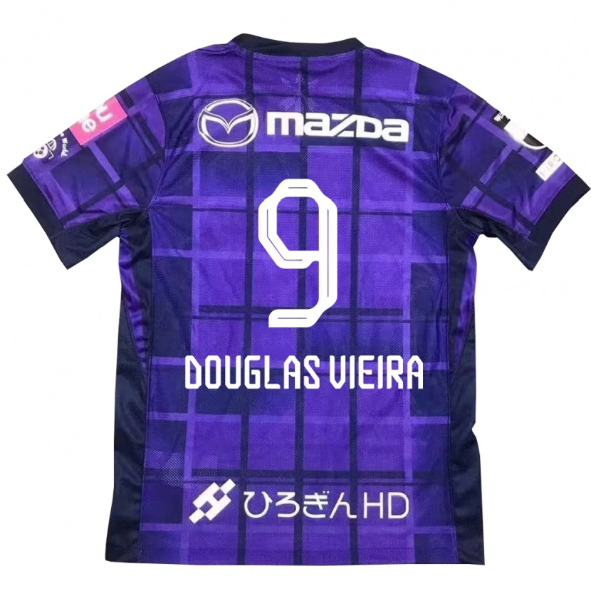 Danxen Heren Douglas Vieira #9 Paars Oranje Thuisshirt Thuistenue 2025/26 T-Shirt