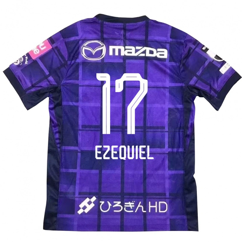 Danxen Heren Ezequiel #17 Paars Oranje Thuisshirt Thuistenue 2025/26 T-Shirt