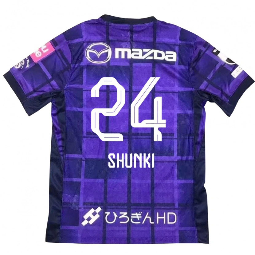 Danxen Heren Shunki Higashi #24 Paars Oranje Thuisshirt Thuistenue 2025/26 T-Shirt