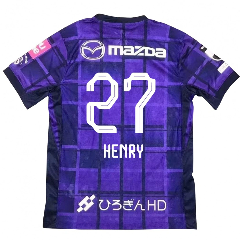 Danxen Heren Osamu Henry Iyoha #27 Paars Oranje Thuisshirt Thuistenue 2025/26 T-Shirt