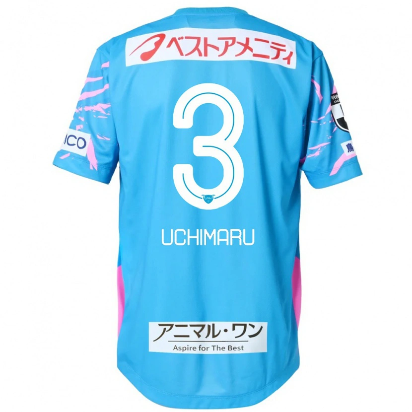 Danxen Heren Kanta Uchimaru #3 Blauw Roze Thuisshirt Thuistenue 2025/26 T-Shirt
