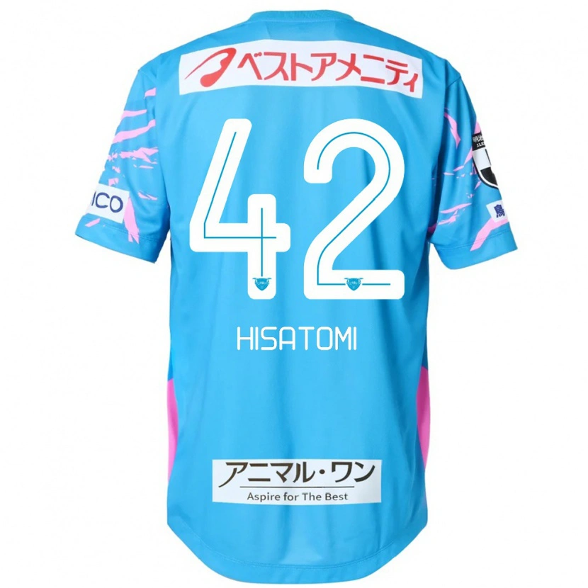 Danxen Heren Kazuhiro Hisatomi #42 Blauw Roze Thuisshirt Thuistenue 2025/26 T-Shirt