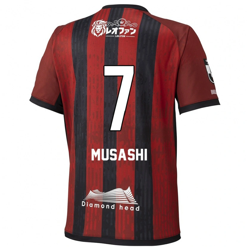Danxen Heren Musashi Suzuki #7 Rood Zwart Thuisshirt Thuistenue 2025/26 T-Shirt