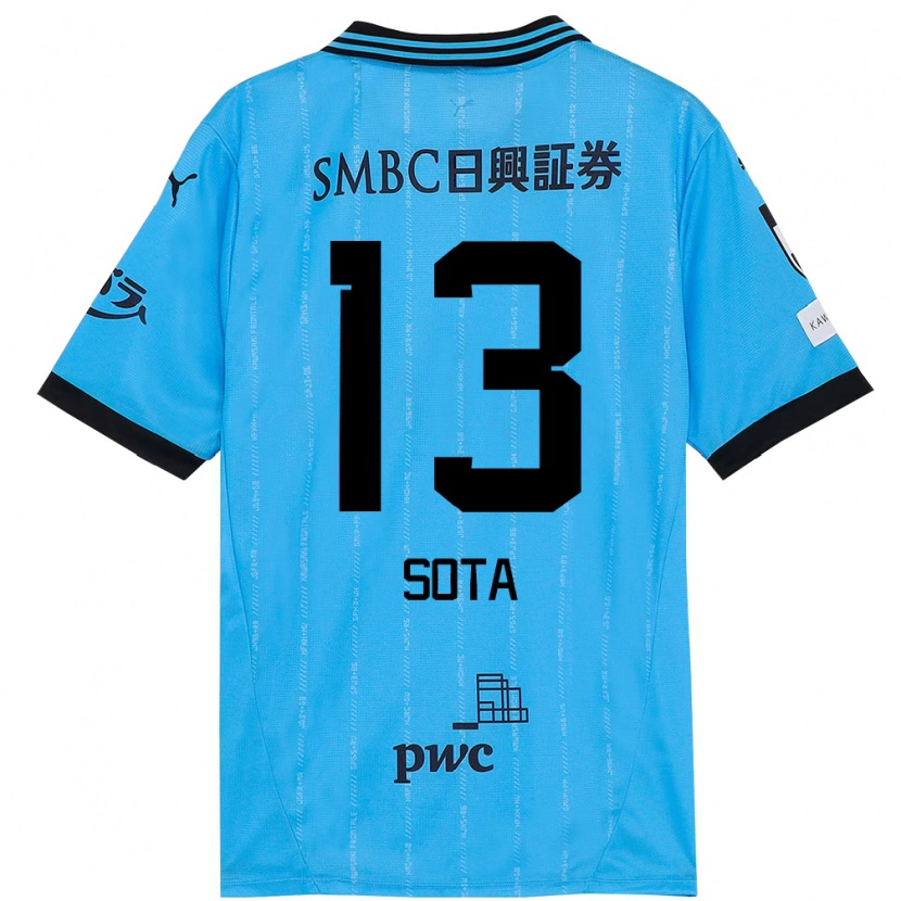 Danxen Heren Sota Miura #13 Hemelsblauw Zwart Thuisshirt Thuistenue 2025/26 T-Shirt