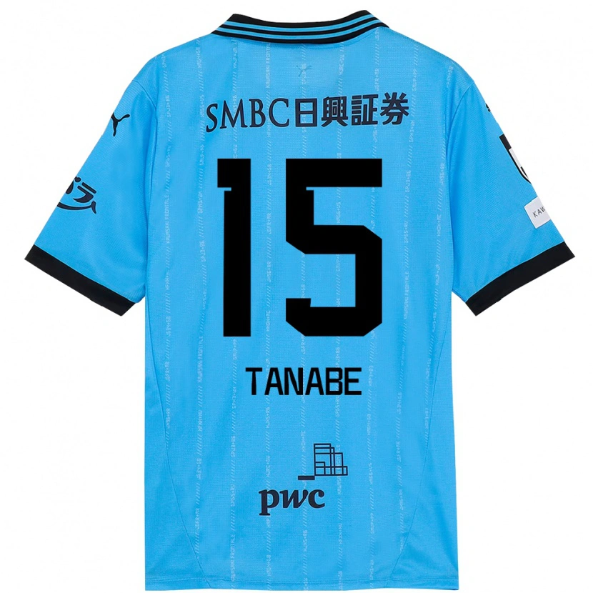 Danxen Heren Shuto Tanabe #15 Hemelsblauw Zwart Thuisshirt Thuistenue 2025/26 T-Shirt