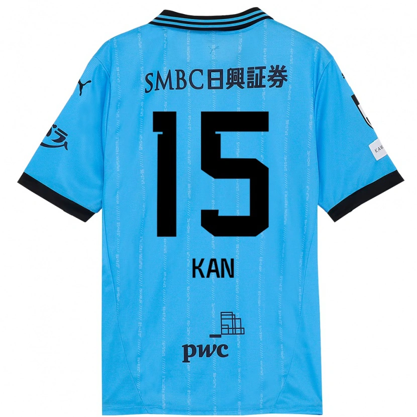 Danxen Heren Noriharu Kan #15 Hemelsblauw Zwart Thuisshirt Thuistenue 2025/26 T-Shirt