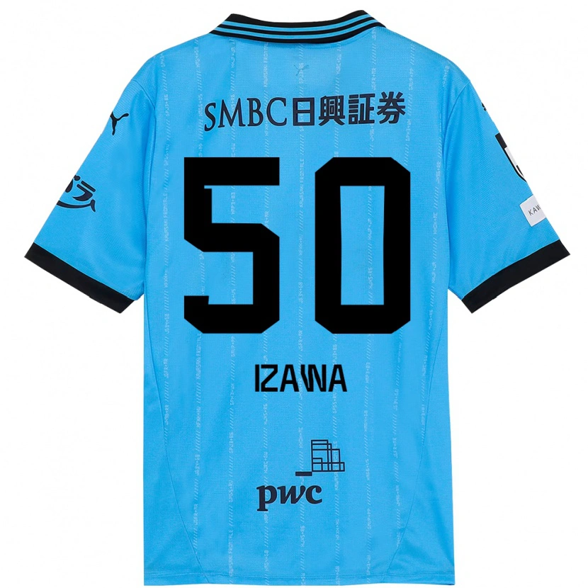 Danxen Heren Haruki Izawa #50 Hemelsblauw Zwart Thuisshirt Thuistenue 2025/26 T-Shirt