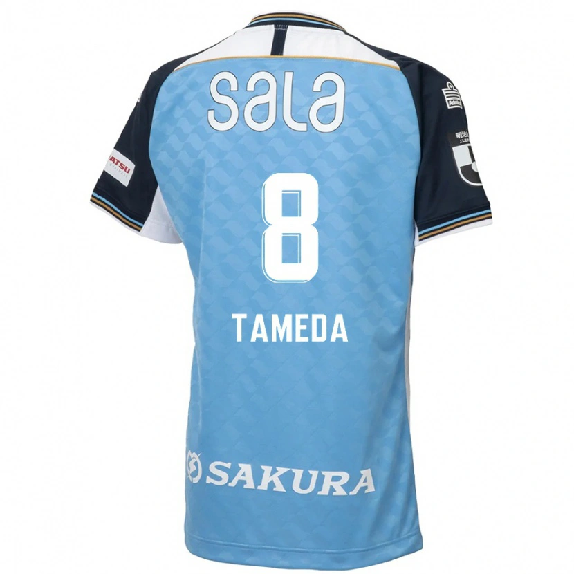 Danxen Heren Hirotaka Tameda #8 Hemelsblauw Zwart Thuisshirt Thuistenue 2025/26 T-Shirt