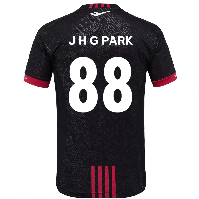 Danxen Heren Jang Han-Gyeol Park #88 Zwart Rood Thuisshirt Thuistenue 2025/26 T-Shirt