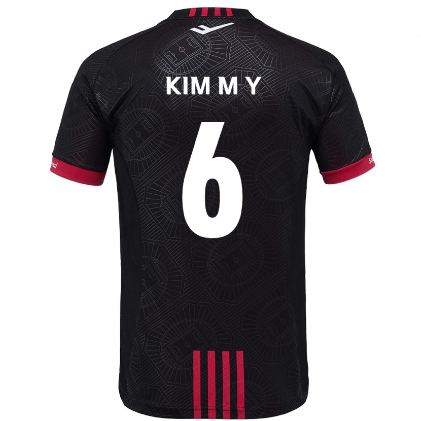 Danxen Heren Kim Mi-Yeon #6 Zwart Rood Thuisshirt Thuistenue 2025/26 T-Shirt