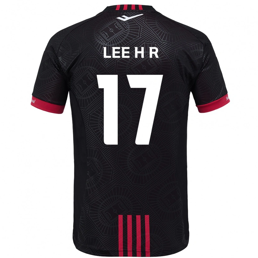 Danxen Heren Lee Ha-Rim #17 Zwart Rood Thuisshirt Thuistenue 2025/26 T-Shirt