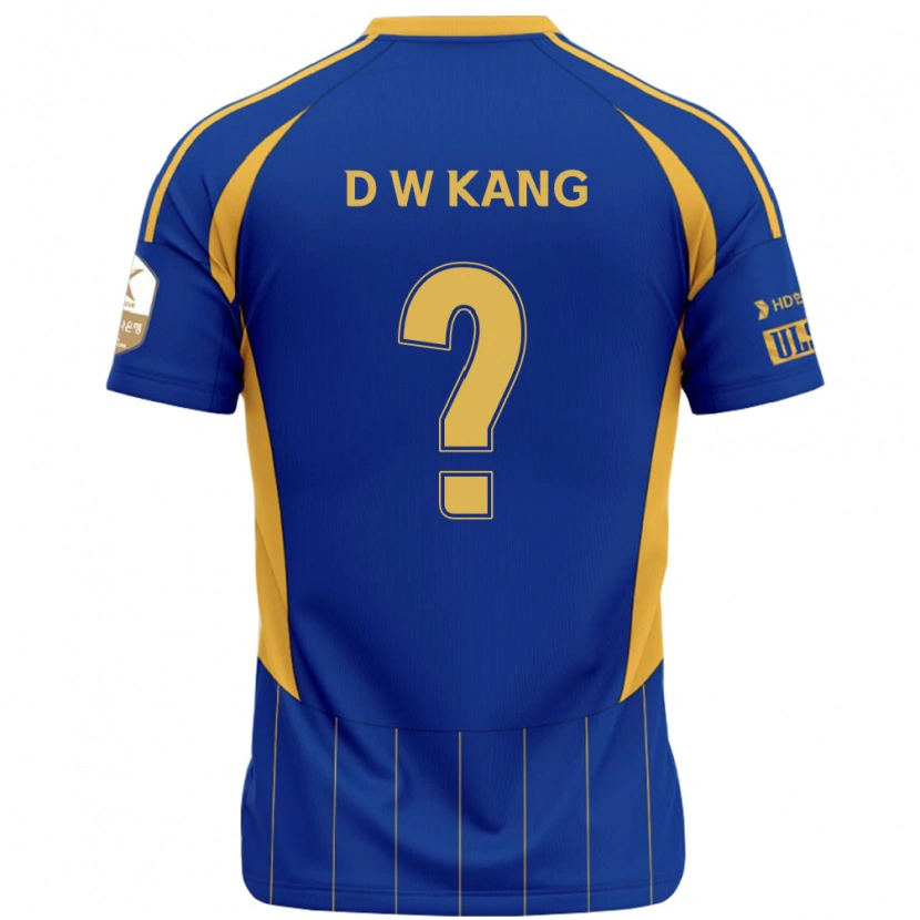 Danxen Heren Dong-Woo Kang #0 Koningsblauw Geel Thuisshirt Thuistenue 2025/26 T-Shirt