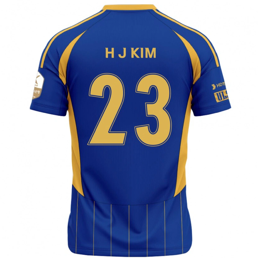 Danxen Heren Ju-Hwan Kim #23 Koningsblauw Geel Thuisshirt Thuistenue 2025/26 T-Shirt