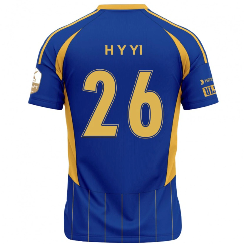 Danxen Heren Yong-Hyeon Yi #26 Koningsblauw Geel Thuisshirt Thuistenue 2025/26 T-Shirt