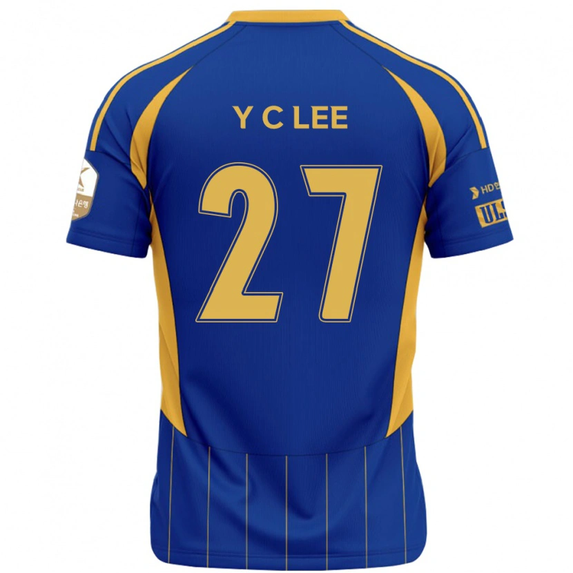 Danxen Heren Chung-Yong Lee #27 Koningsblauw Geel Thuisshirt Thuistenue 2025/26 T-Shirt