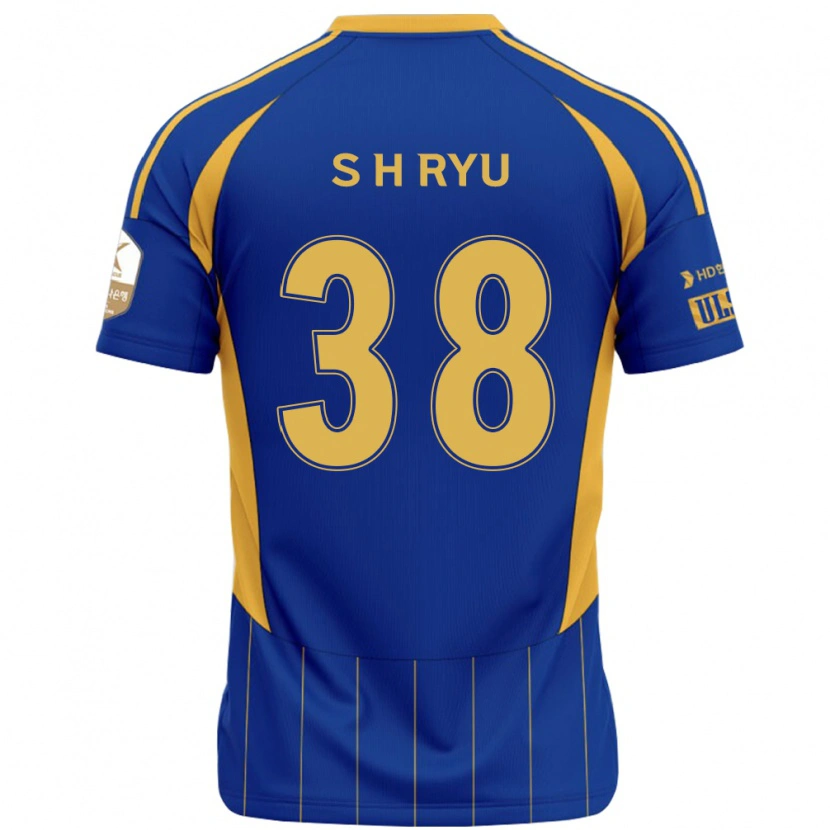 Danxen Heren Hye-Sung Ryu #38 Koningsblauw Geel Thuisshirt Thuistenue 2025/26 T-Shirt