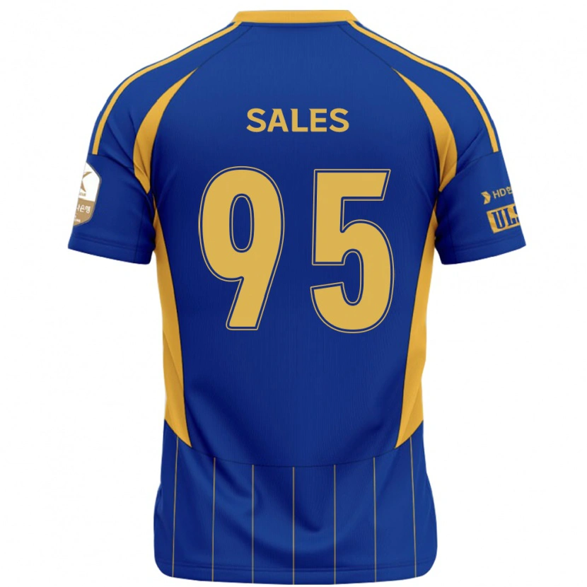 Danxen Heren Matheus Sales #95 Koningsblauw Geel Thuisshirt Thuistenue 2025/26 T-Shirt