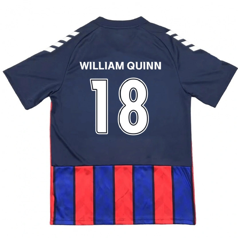 Danxen Heren Max William Quinn #18 Koningsblauw Rood Thuisshirt Thuistenue 2025/26 T-Shirt