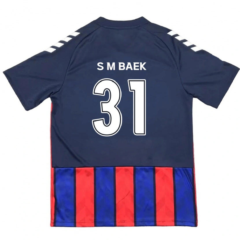 Danxen Heren Seung-Min Baek #31 Koningsblauw Rood Thuisshirt Thuistenue 2025/26 T-Shirt