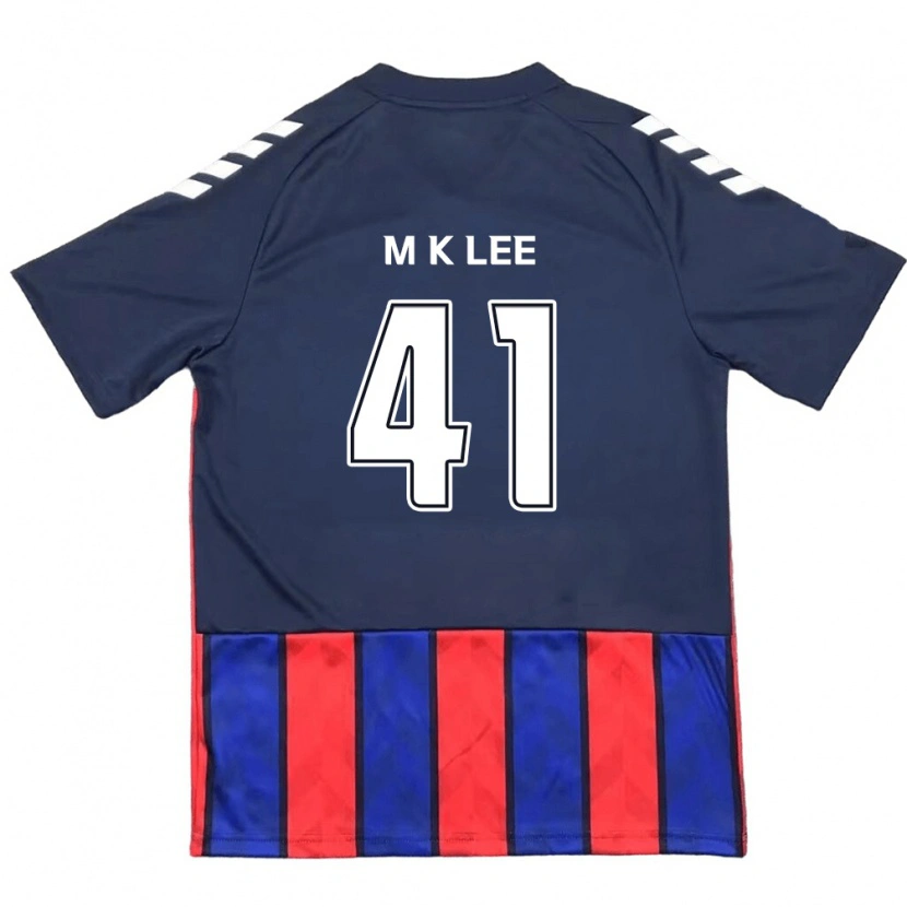 Danxen Heren Kyung-Min Lee #41 Koningsblauw Rood Thuisshirt Thuistenue 2025/26 T-Shirt