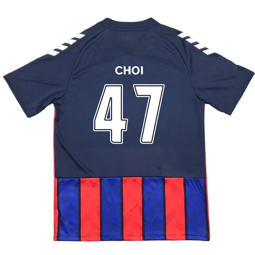 Danxen Heren San Choi #47 Koningsblauw Rood Thuisshirt Thuistenue 2025/26 T-Shirt