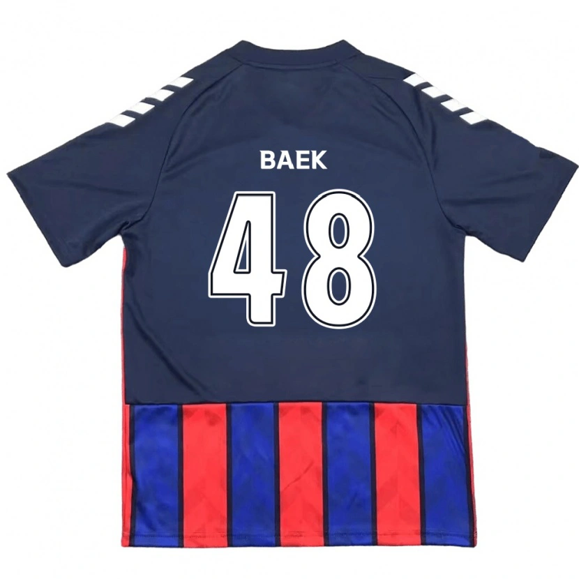 Danxen Heren Kyeong Baek #48 Koningsblauw Rood Thuisshirt Thuistenue 2025/26 T-Shirt