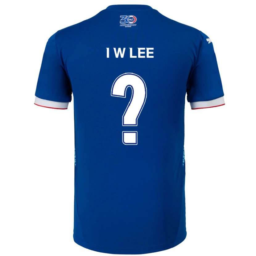 Danxen Heren In-Woo Lee #0 Koningsblauw Wit Thuisshirt Thuistenue 2025/26 T-Shirt