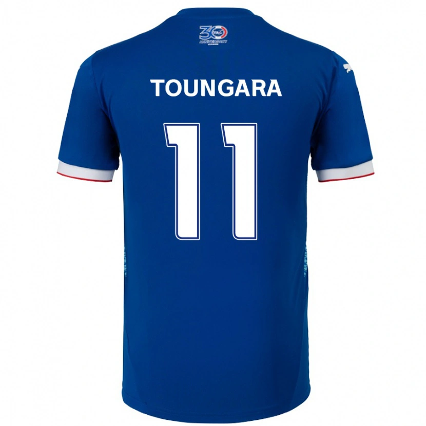 Danxen Heren Aboubacar Toungara #11 Koningsblauw Wit Thuisshirt Thuistenue 2025/26 T-Shirt