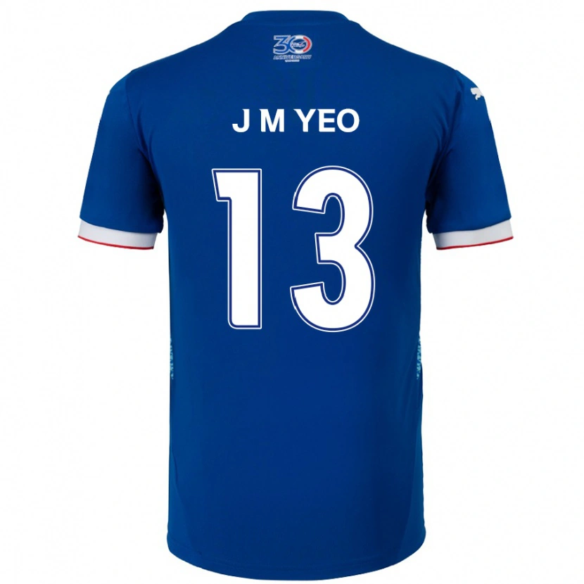 Danxen Heren Min-Jun Yeo #13 Koningsblauw Wit Thuisshirt Thuistenue 2025/26 T-Shirt