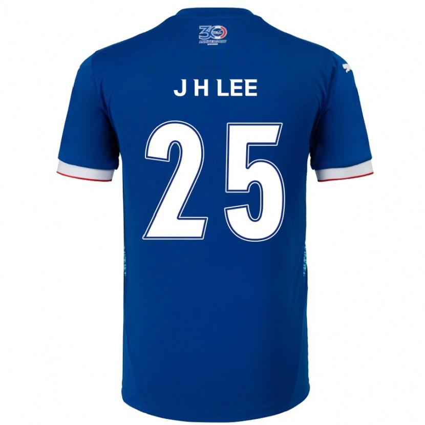 Danxen Heren Jin-Hyuk Lee #25 Koningsblauw Wit Thuisshirt Thuistenue 2025/26 T-Shirt