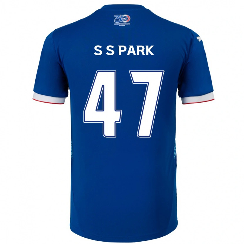 Danxen Heren Seung-Soo Park #47 Koningsblauw Wit Thuisshirt Thuistenue 2025/26 T-Shirt