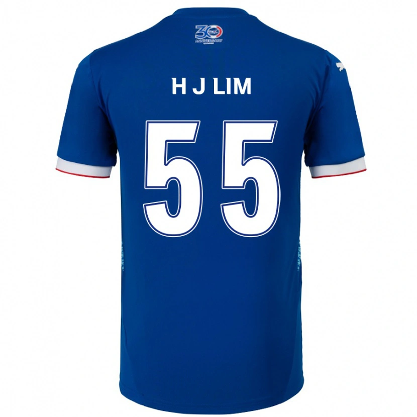 Danxen Heren Ji-Hoon Lim #55 Koningsblauw Wit Thuisshirt Thuistenue 2025/26 T-Shirt