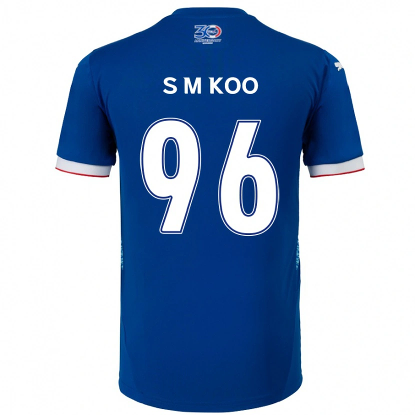 Danxen Heren Min-Seo Koo #96 Koningsblauw Wit Thuisshirt Thuistenue 2025/26 T-Shirt