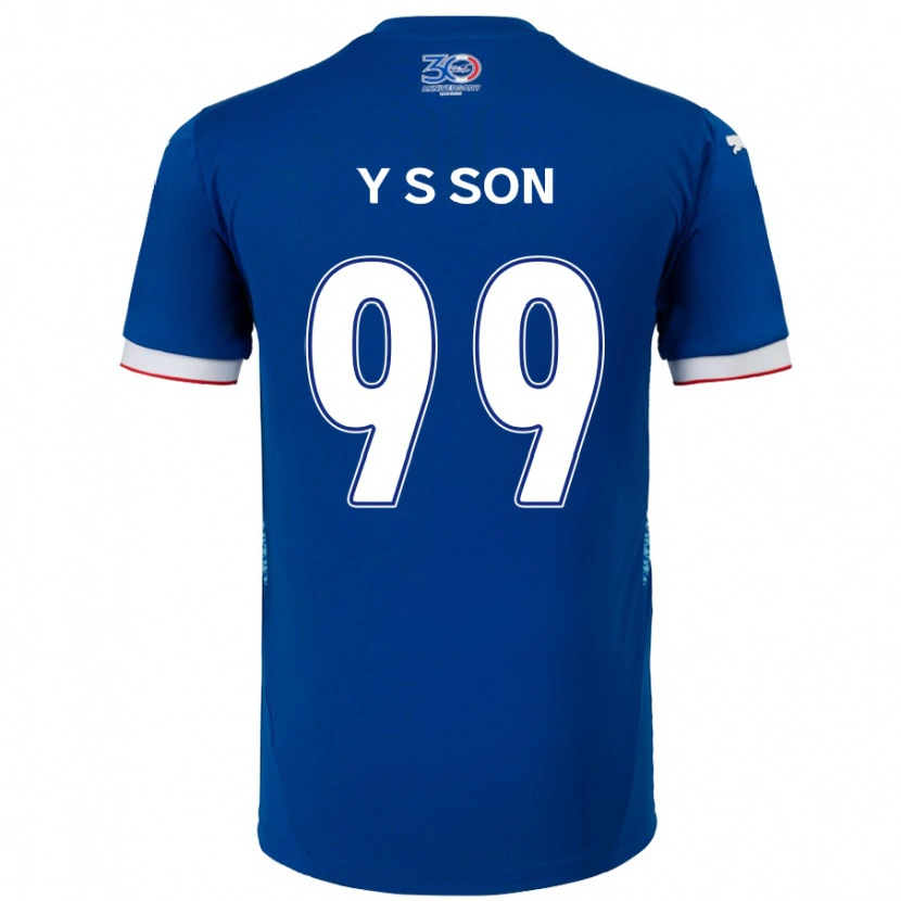 Danxen Heren Suk-Yong Son #99 Koningsblauw Wit Thuisshirt Thuistenue 2025/26 T-Shirt