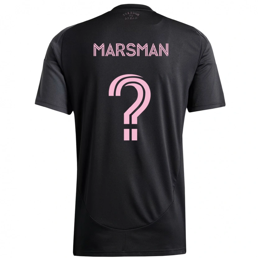 Danxen Heren Nick Marsman #0 Zwart Roze Uitshirt Uittenue 2025/26 T-Shirt