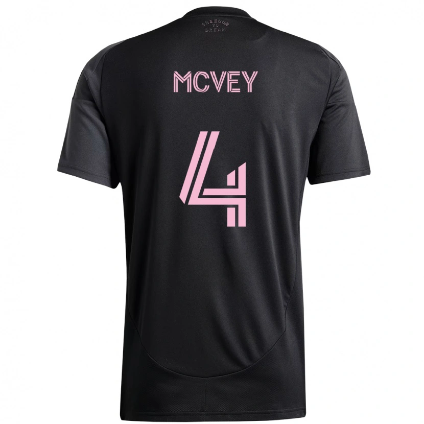 Danxen Heren Christopher Mcvey #4 Zwart Roze Uitshirt Uittenue 2025/26 T-Shirt