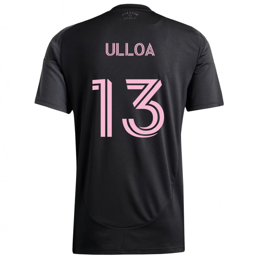 Danxen Heren Víctor Ulloa #13 Zwart Roze Uitshirt Uittenue 2025/26 T-Shirt