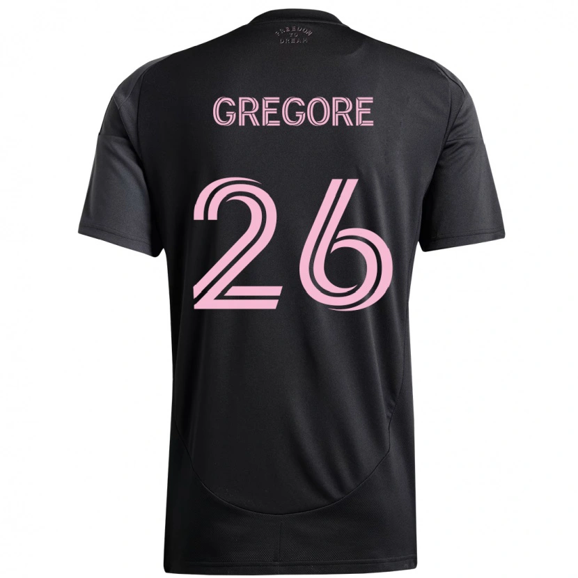 Danxen Heren Gregore #26 Zwart Roze Uitshirt Uittenue 2025/26 T-Shirt