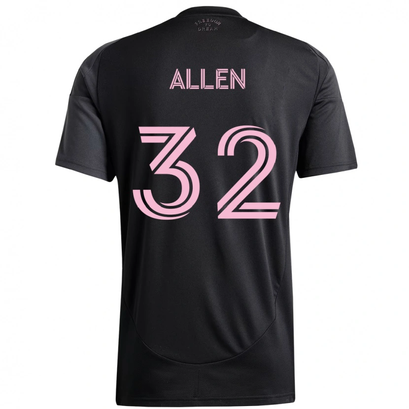 Danxen Heren Noah Allen #32 Zwart Roze Uitshirt Uittenue 2025/26 T-Shirt