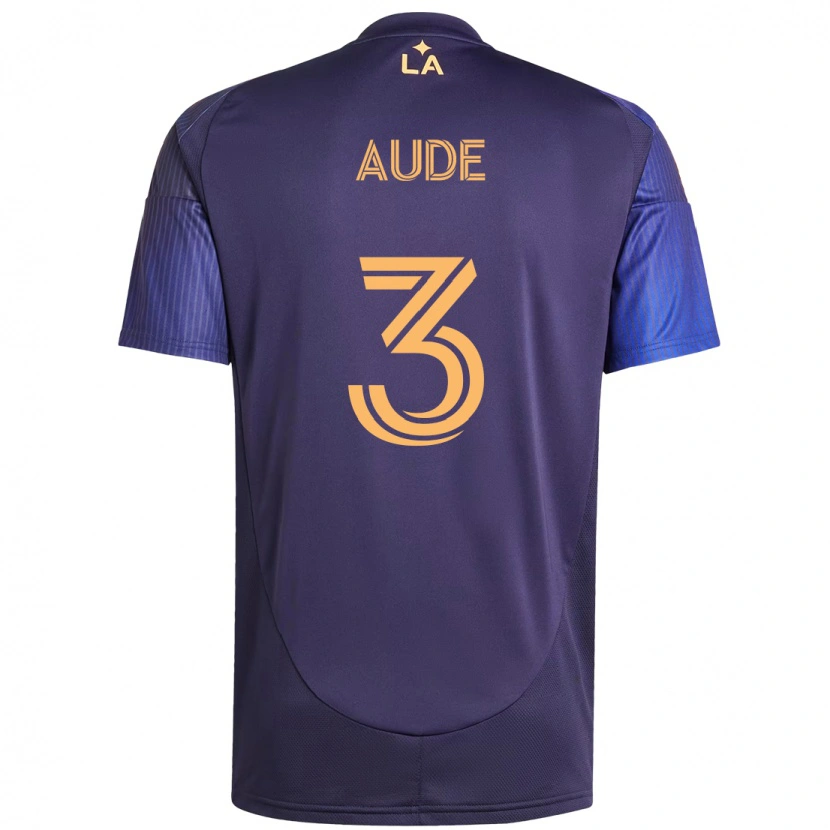 Danxen Heren Julián Aude #3 Paars Blauw Uitshirt Uittenue 2025/26 T-Shirt
