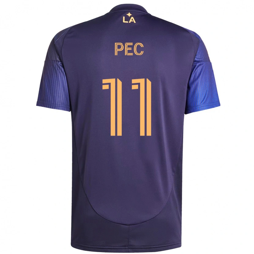 Danxen Heren Gabriel Pec #11 Paars Blauw Uitshirt Uittenue 2025/26 T-Shirt