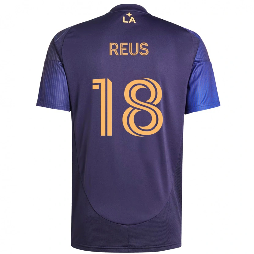 Danxen Heren Marco Reus #18 Paars Blauw Uitshirt Uittenue 2025/26 T-Shirt