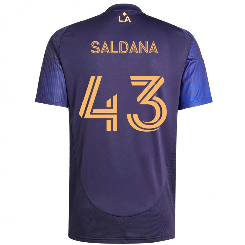 Danxen Heren Adam Saldaña #43 Paars Blauw Uitshirt Uittenue 2025/26 T-Shirt